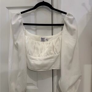 Princess Polly Cream Puff Sleeve Blouse